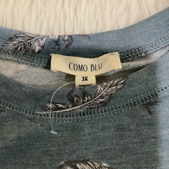 Plus size womens Come blu lounge comfy lightweight sweater top size 3x - Picture 3 of 5